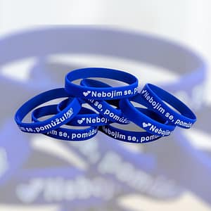 Silikonový náramek s motivem MDT.